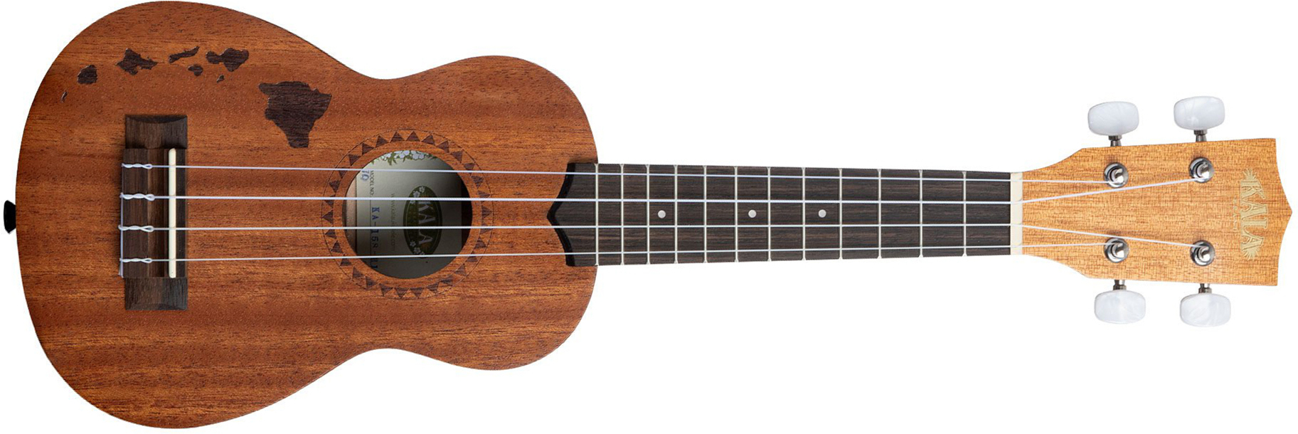 Kala Ka-15s-h1 Satin Mahogany Soprano Tout Acajou Wal +housse - Hawaiian Islands - UkulÉlÉ - Main picture