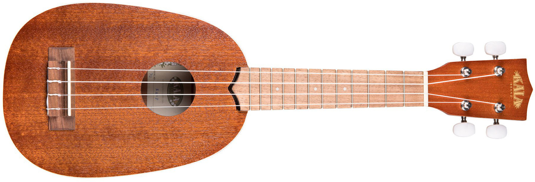 Kala Ka-p Satin Mahogany Pineapple Soprano Tout Acajou Lau - Natural - UkulÉlÉ - Main picture