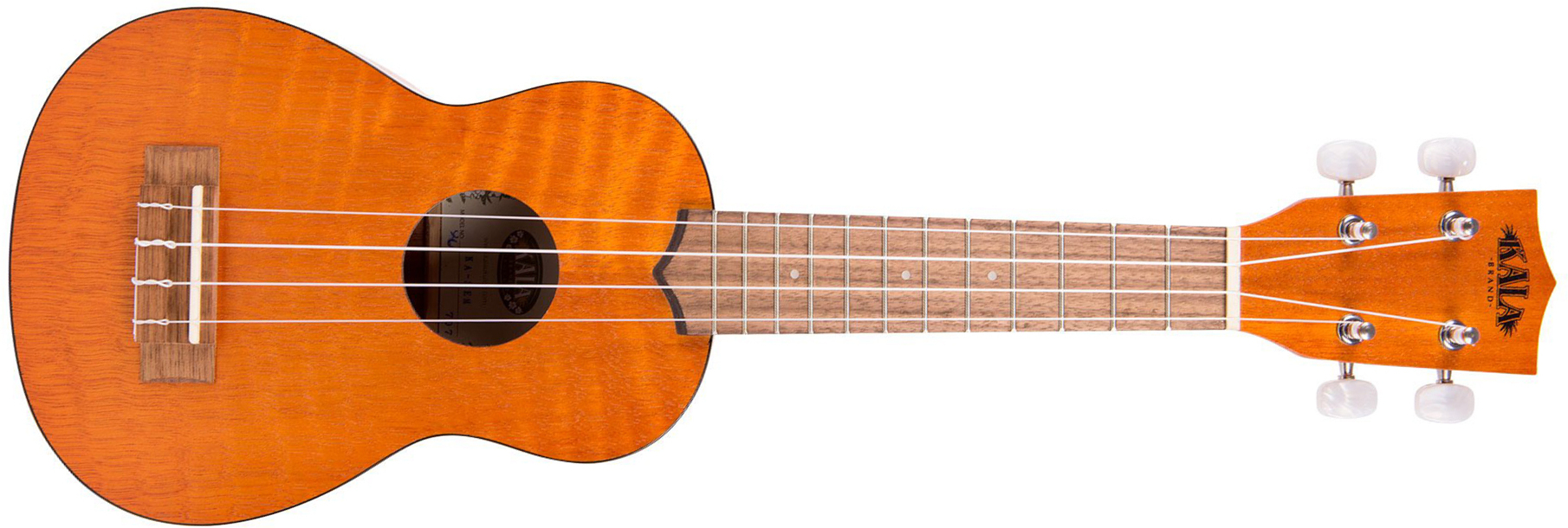 Kala Ka-sem Exotic Mahogany Soprano Tout Acajou Lau - Amber Satin - UkulÉlÉ - Main picture