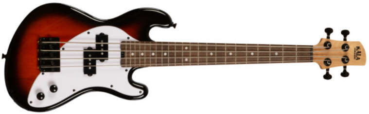 Kala Ubass Solid Body Okoume Rw - Tobacco Burst - Basse Électrique Voyage - Main picture
