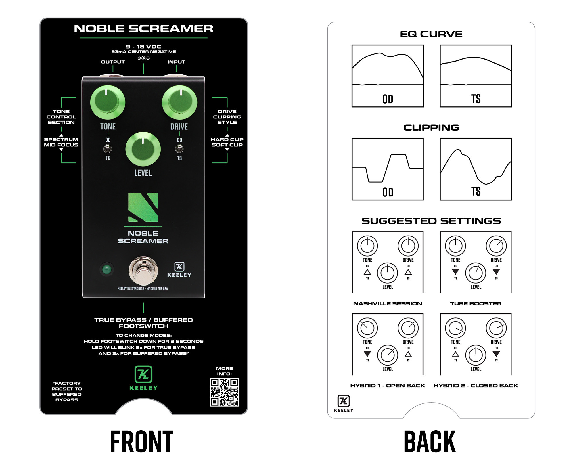 Keeley  Electronics Noble Screamer Overdrive And Boost - PÉdale Overdrive / Distortion / Fuzz - Variation 4