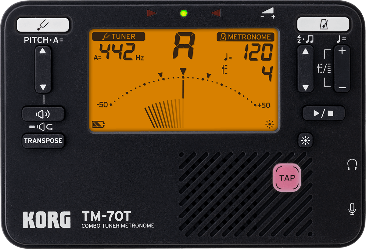 Korg Tm70t-bk + Micro Pince Cm400 Accordeur/metronome - Accordeur - Main picture