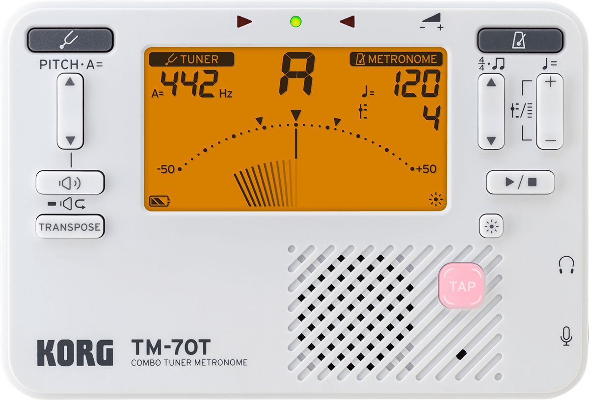 Korg Tm70t-wh + Micro Pince Cm400 Accordeur/mÉtronome - Accordeur - Main picture