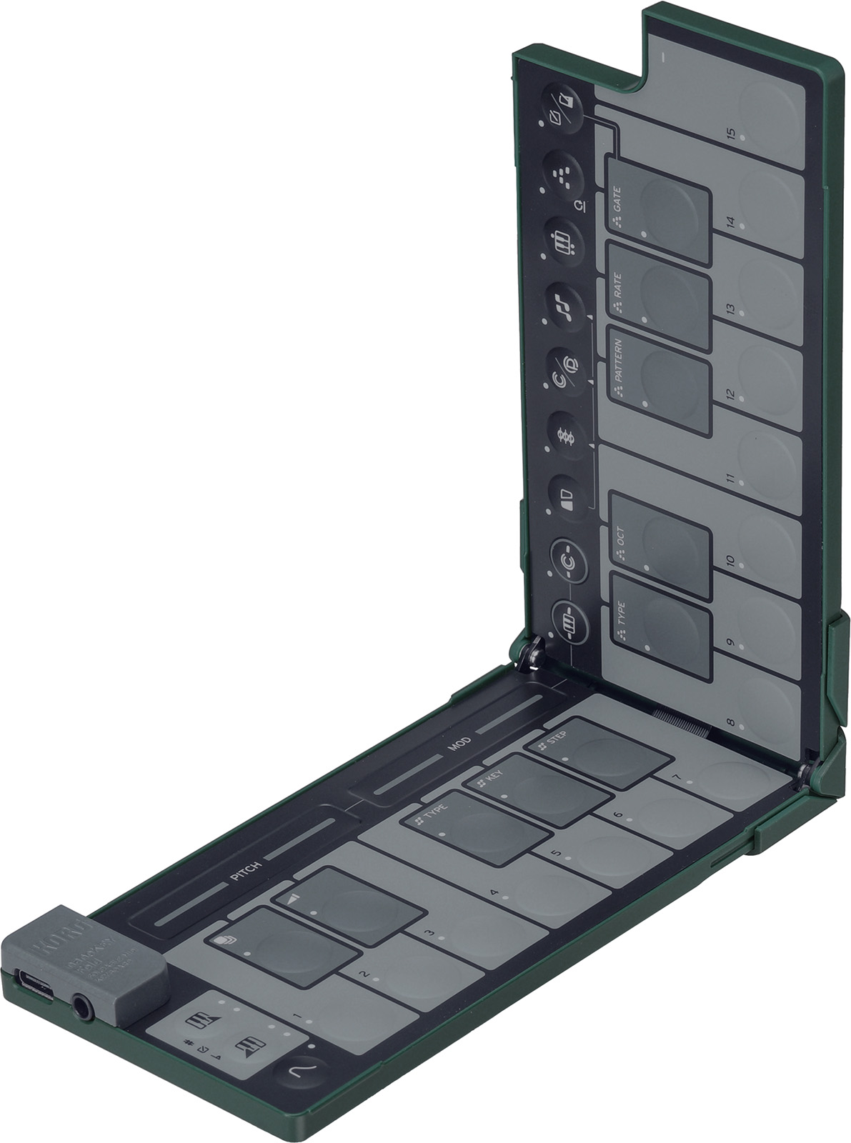 Korg Nanokey Fold Clavier Maitre Pliable - Alpine Green - ContrÔleur Midi - Variation 2