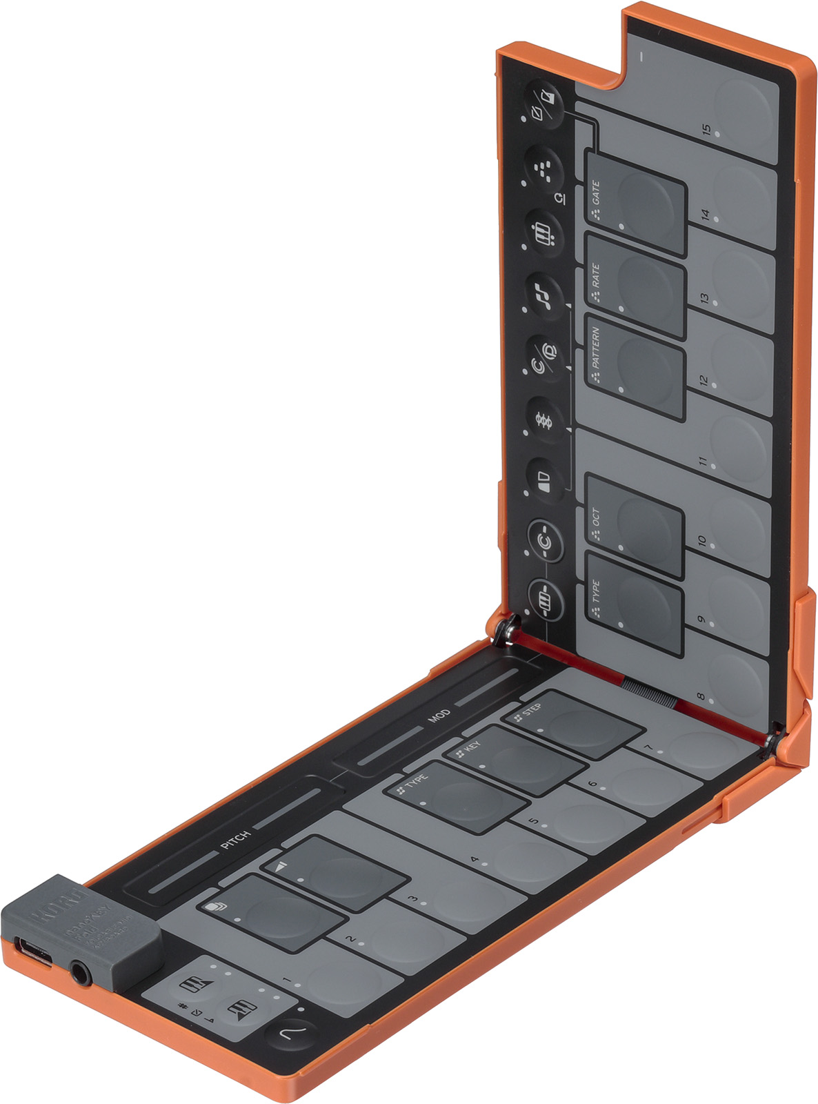 Korg Nanokey Fold Clavier Maitre Pliable - Lava Orange - ContrÔleur Midi - Variation 2