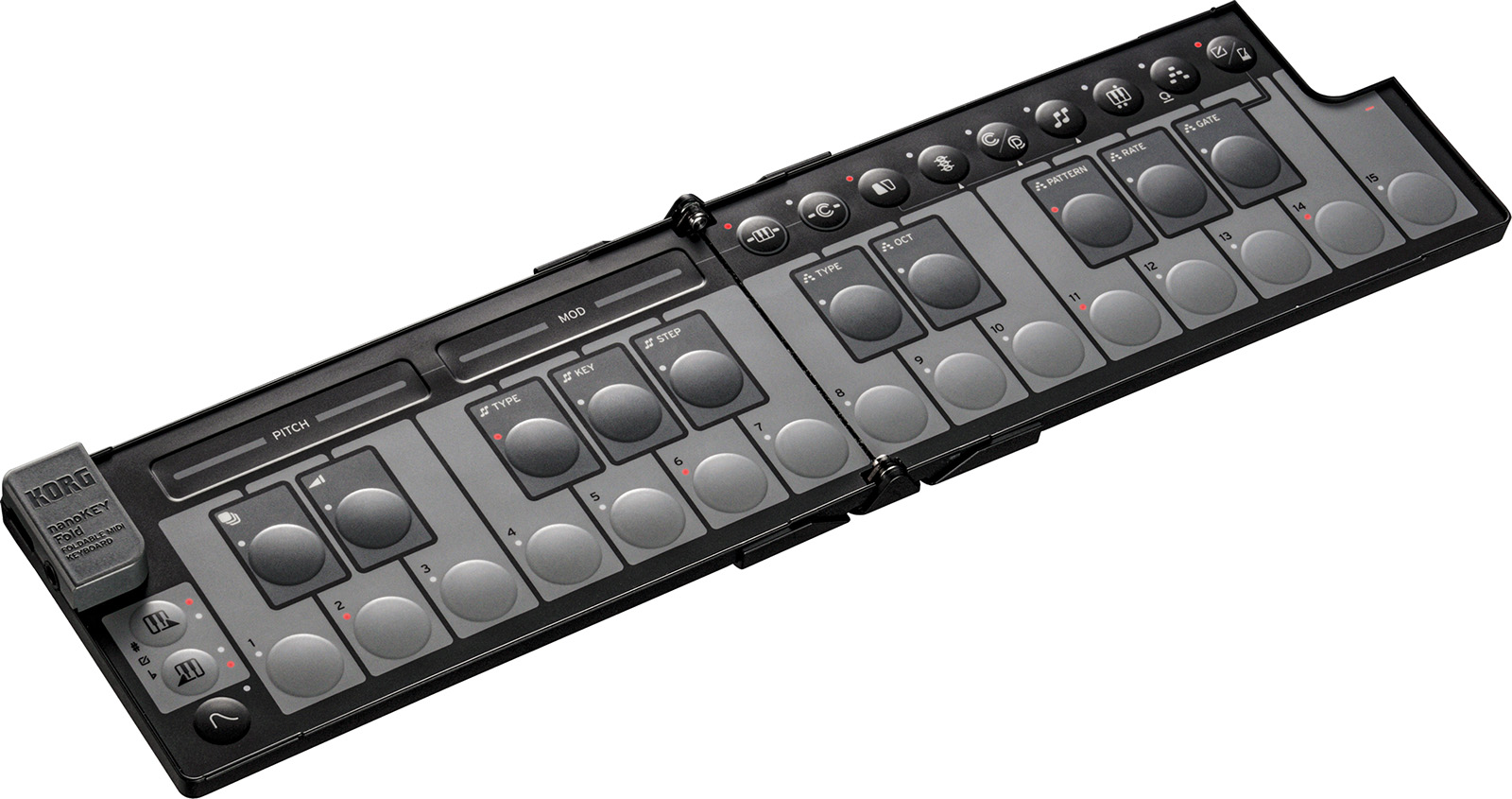Korg Nanokey Fold Clavier Maitre Pliable - Noir - ContrÔleur Midi - Variation 4
