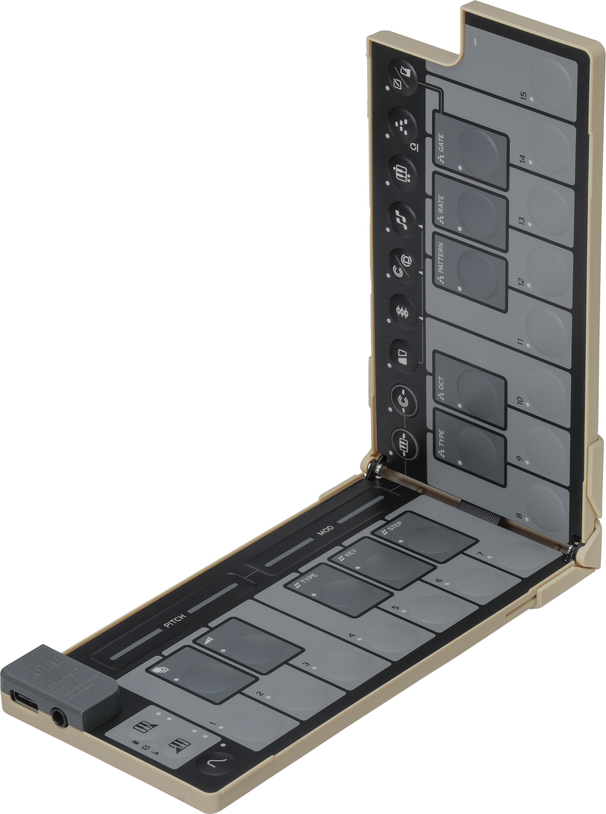 Korg Nanokey Fold Clavier Maitre Pliable - Sand Beige - ContrÔleur Midi - Variation 2