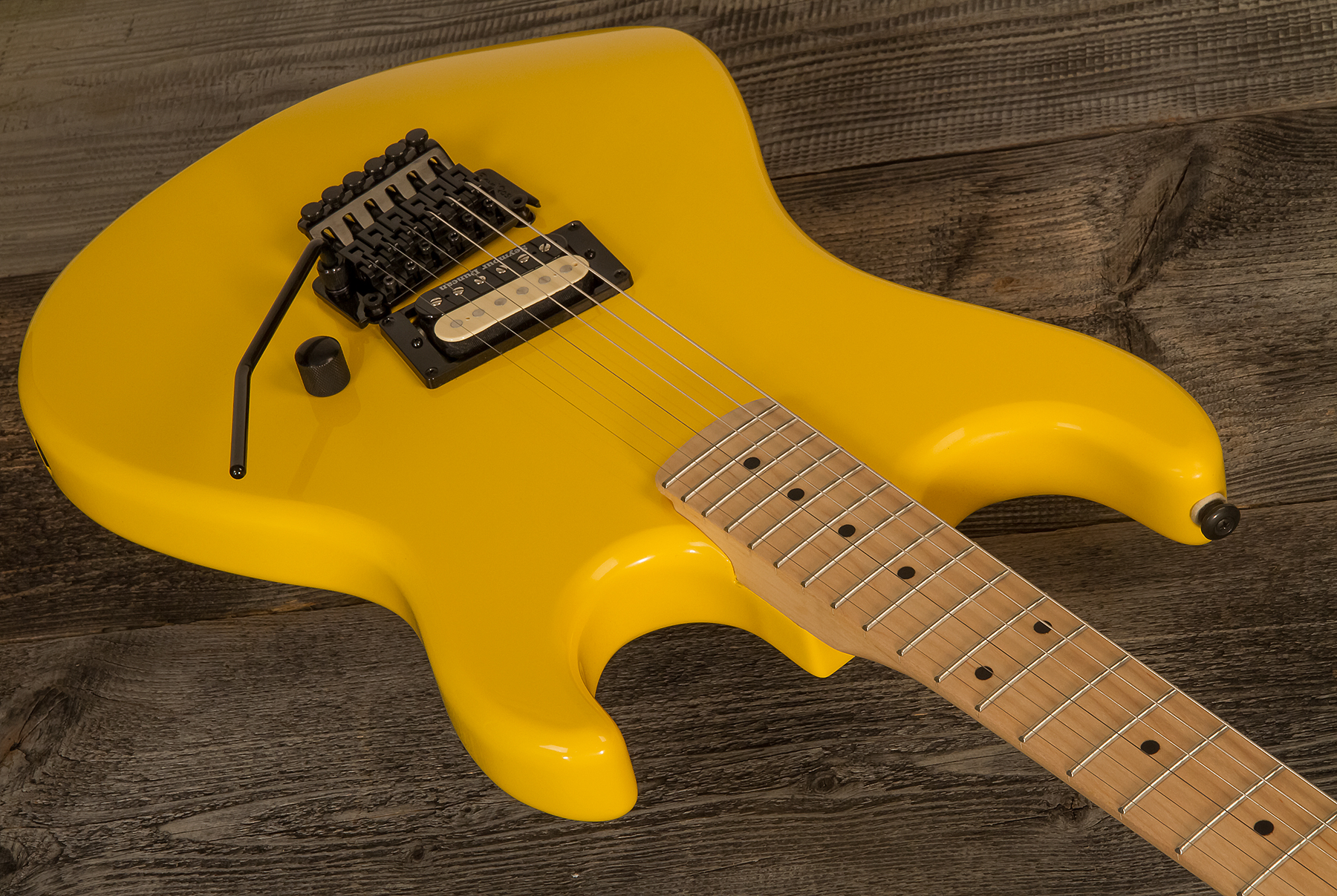 Kramer Baretta H Seymour Duncan Fr Mn - Bumblebee Yellow - Guitare Électrique Forme Str - Variation 1