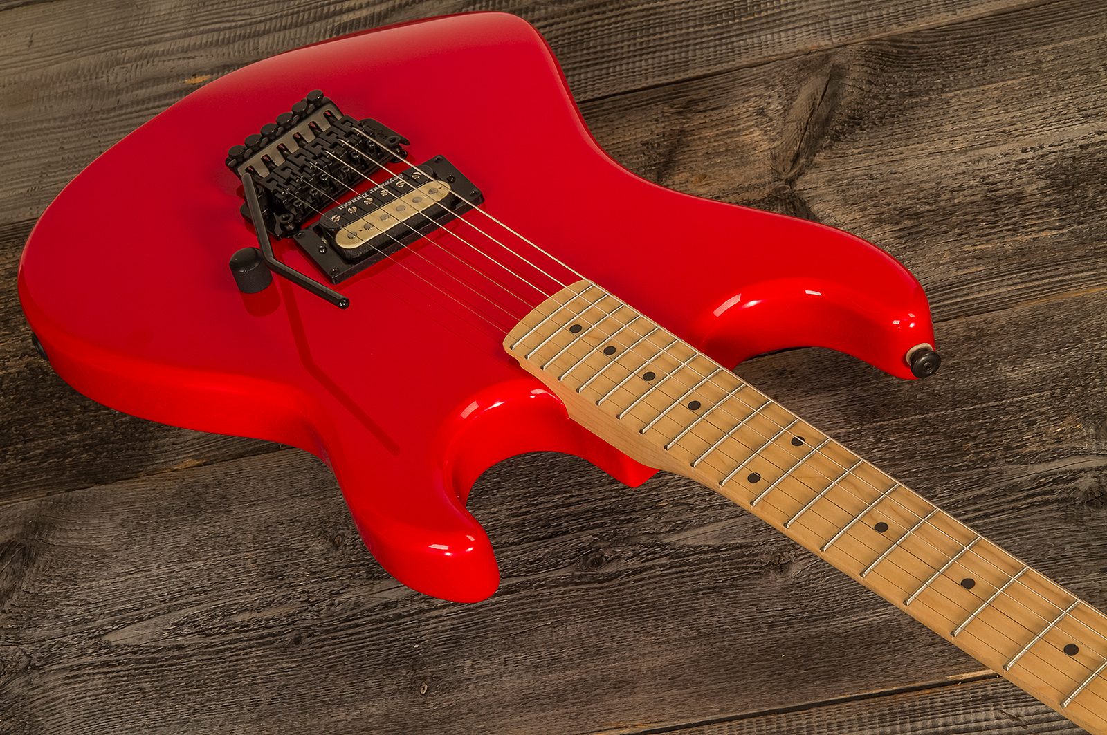 Kramer Baretta H Seymour Duncan Fr Mn - Jumper Red - Guitare Électrique Forme Str - Variation 1