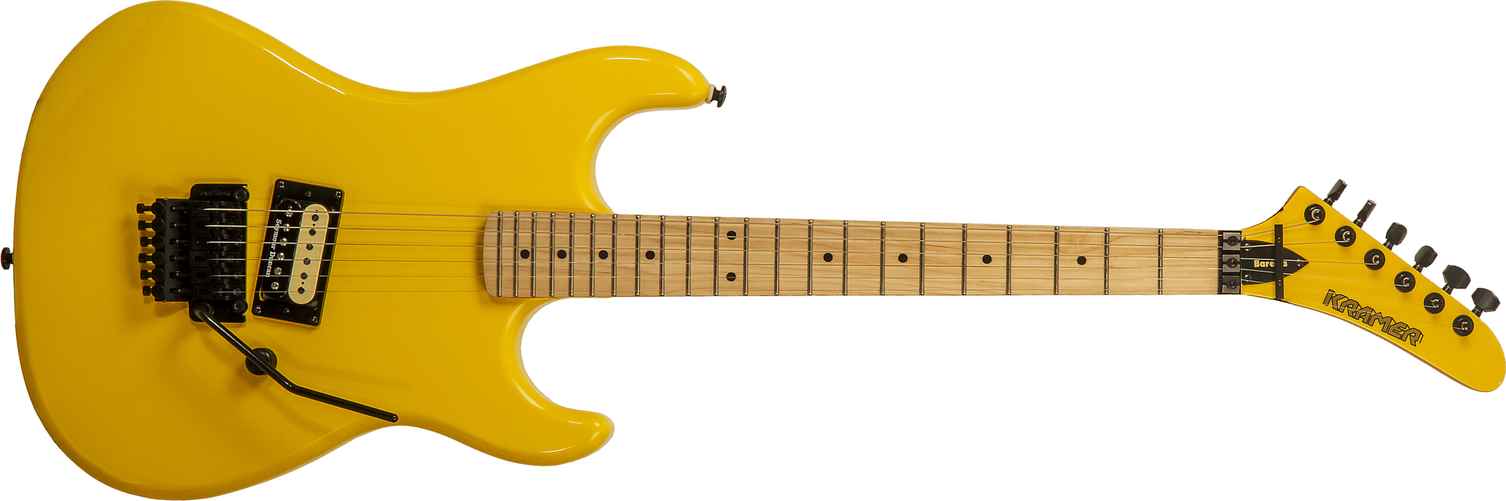 Kramer Baretta H Seymour Duncan Fr Mn - Bumblebee Yellow - Guitare Électrique Forme Str - Main picture