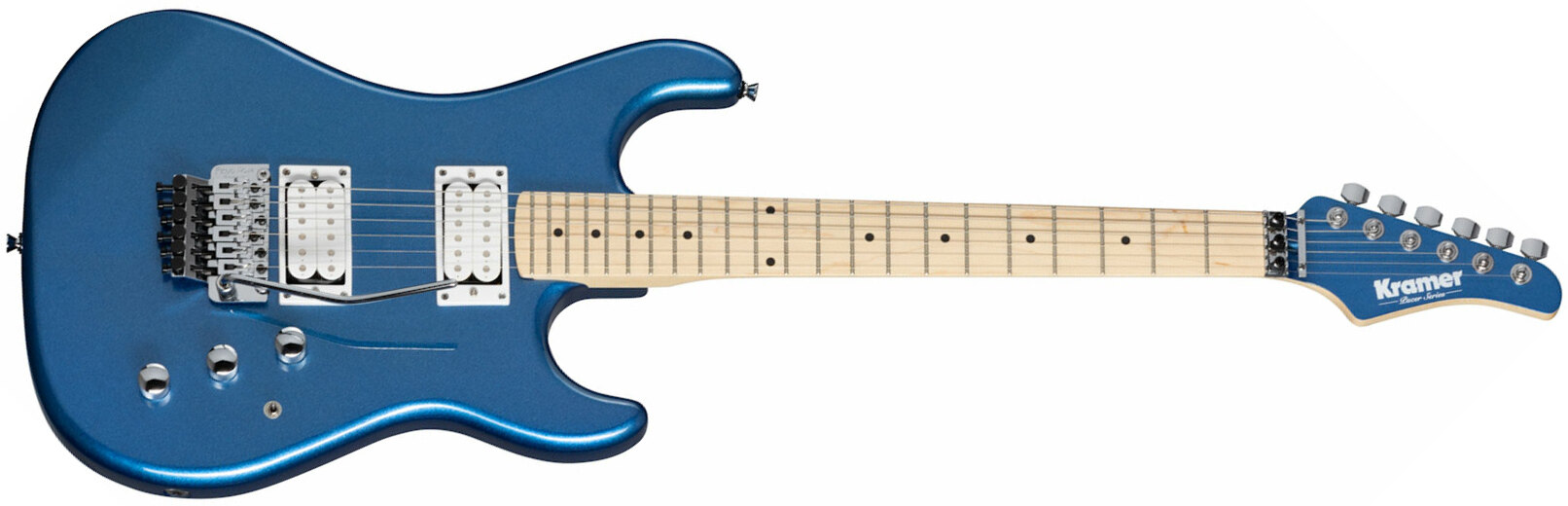 Kramer Pacer Classic 2h Fr Mn - Radio Blue Metallic - Guitare Électrique Forme Str - Main picture