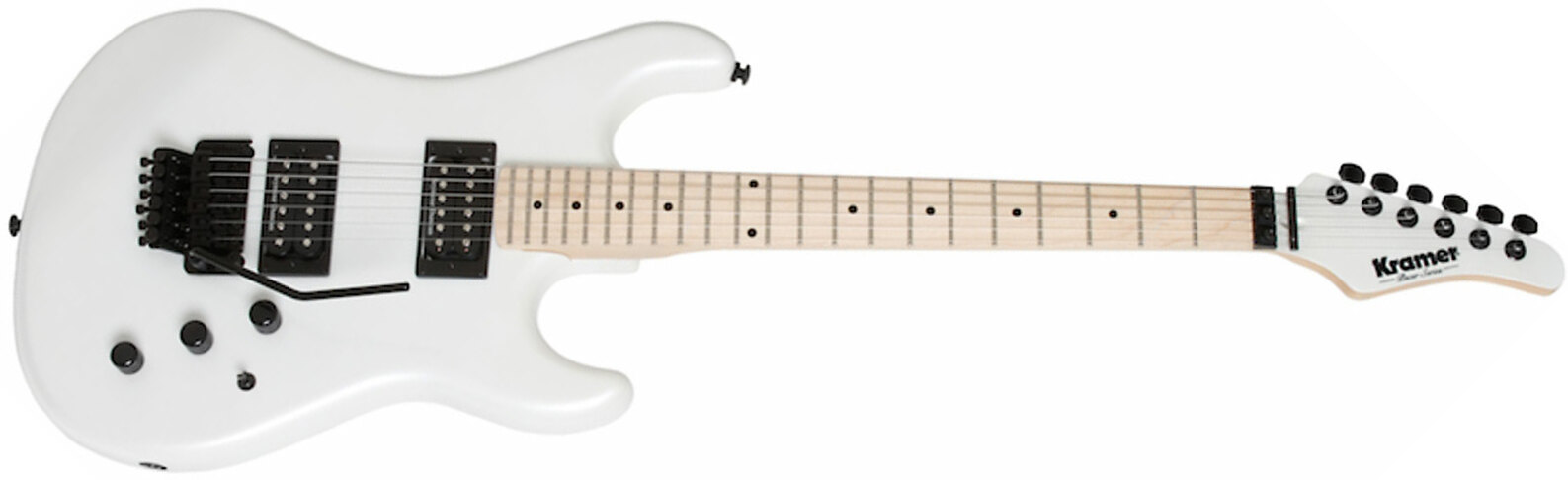 Kramer Pacer Vintage 2h Seymour Duncan  Fr Mn - Pearl White - Guitare Électrique Forme Str - Main picture