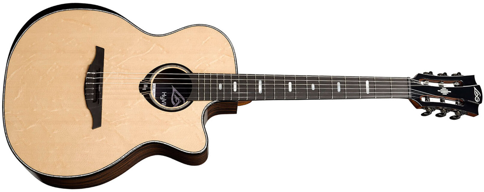 Lag Hv50-n-ace Hyvibe H2 Auditorium Cw Epicea Bokote Bkbr - Natural - Guitare Classique Format 4/4 - Main picture