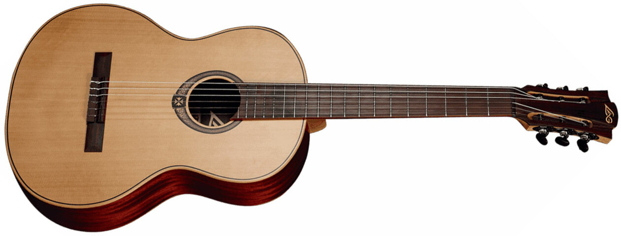 Lag Occitania Oc170 4/4 Cedre Khaya Rw - Naturel Satin - Guitare Classique Format 4/4 - Main picture