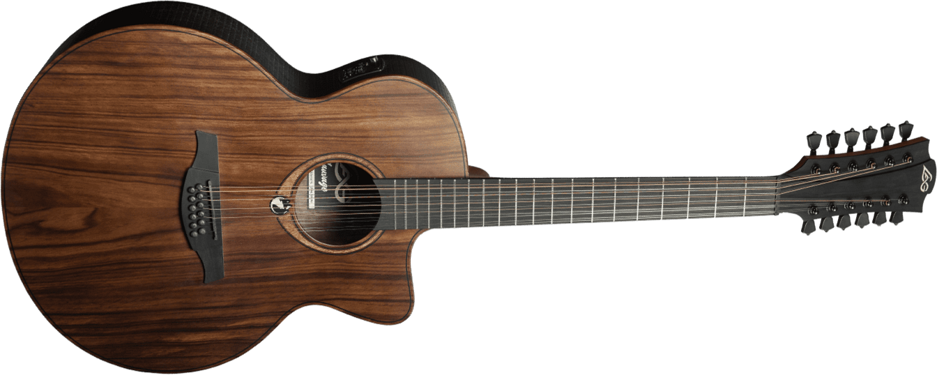 Lag Sauvage J12ce Jumbo Cutaway Electro Br - Naturel - Guitare Electro Acoustique - Main picture