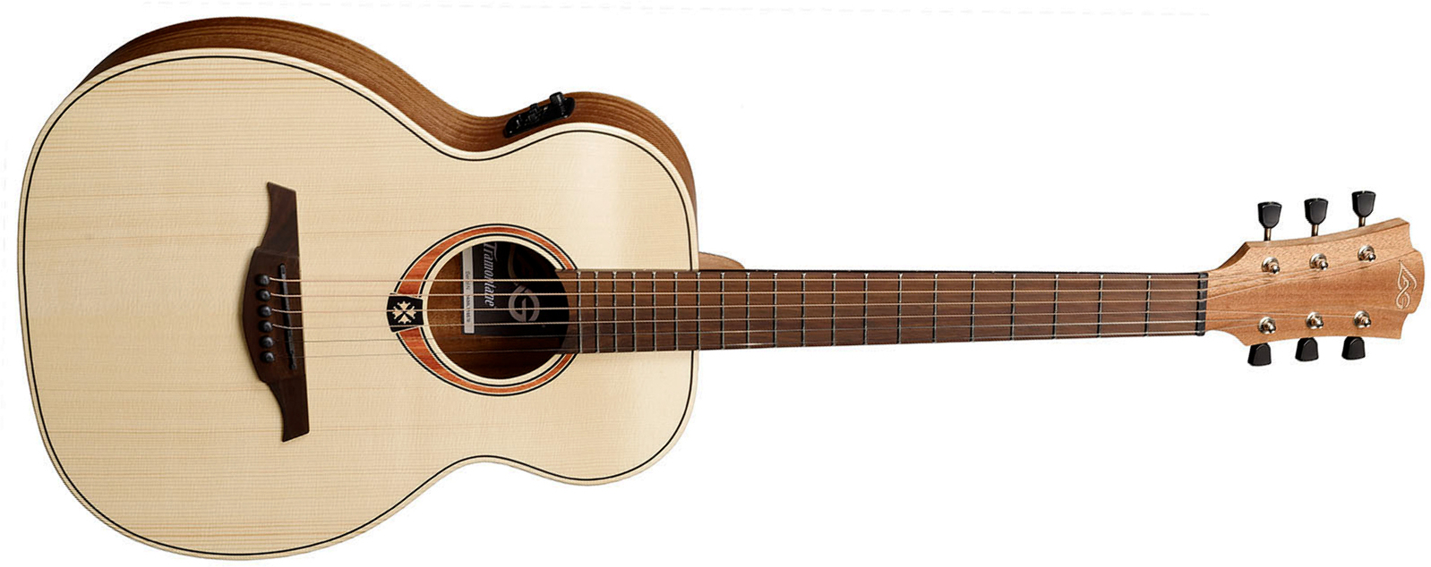 Lag T70te Travel Epicea Khaya Brb - Natural - Guitare Folk - Main picture
