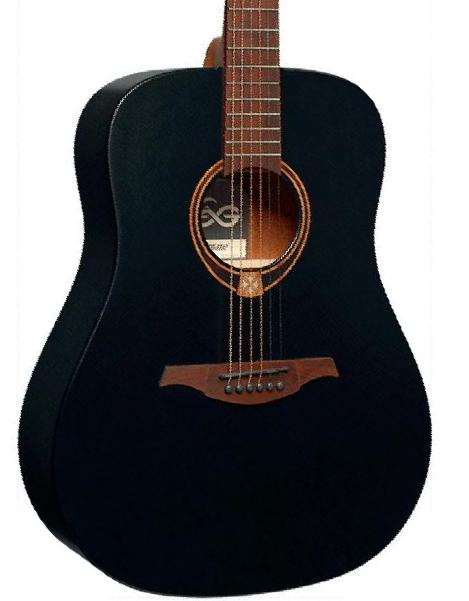 Guitare folk Lag Tramontane T70D - Noir satine