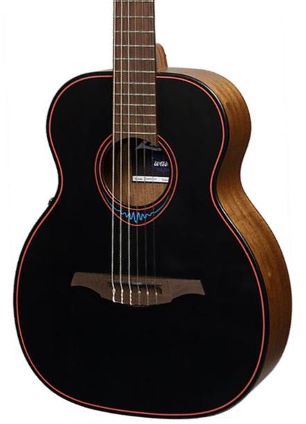 Guitare classique format 3/4 Lag BlueWave 1 TNBW1TE - Black open pores