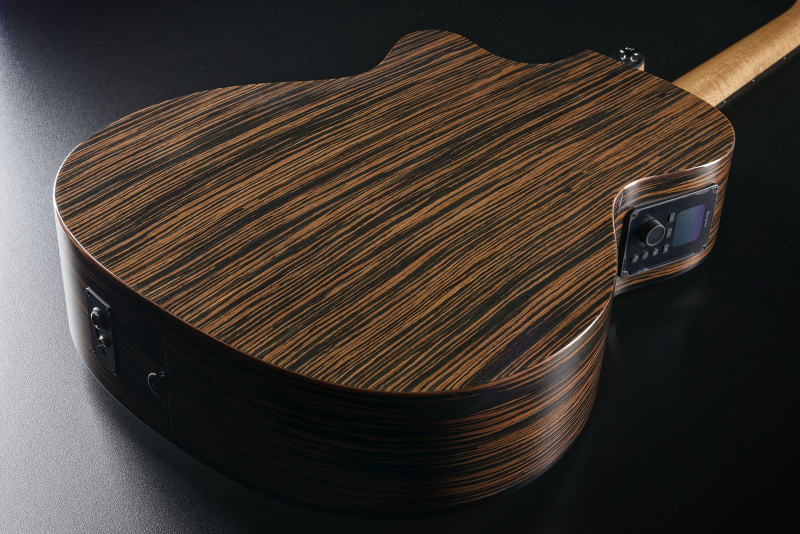 Lag Hv50ace Hyvibe H2 Auditoruium Cw Epicea Bokote Bkbr - Natural - Guitare Folk - Variation 3