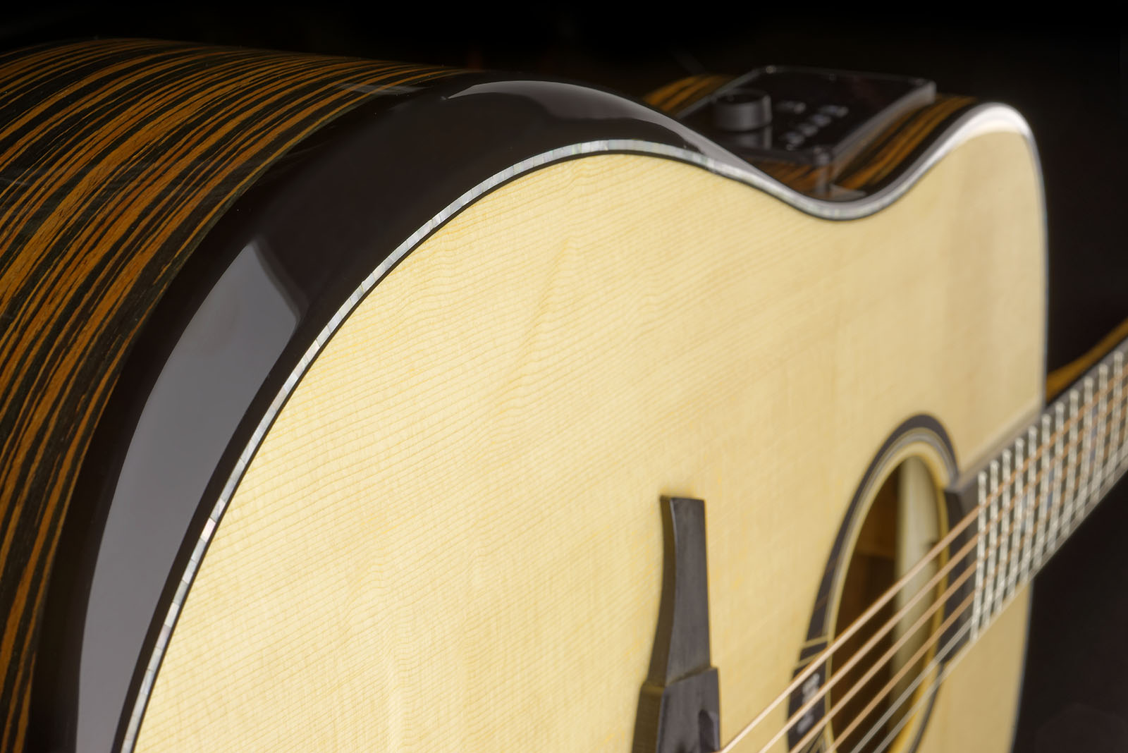 Lag Hv50de Hyvibe H2 Dreadnought Epicea Bokote Bkbr - Natural - Guitare Folk - Variation 5