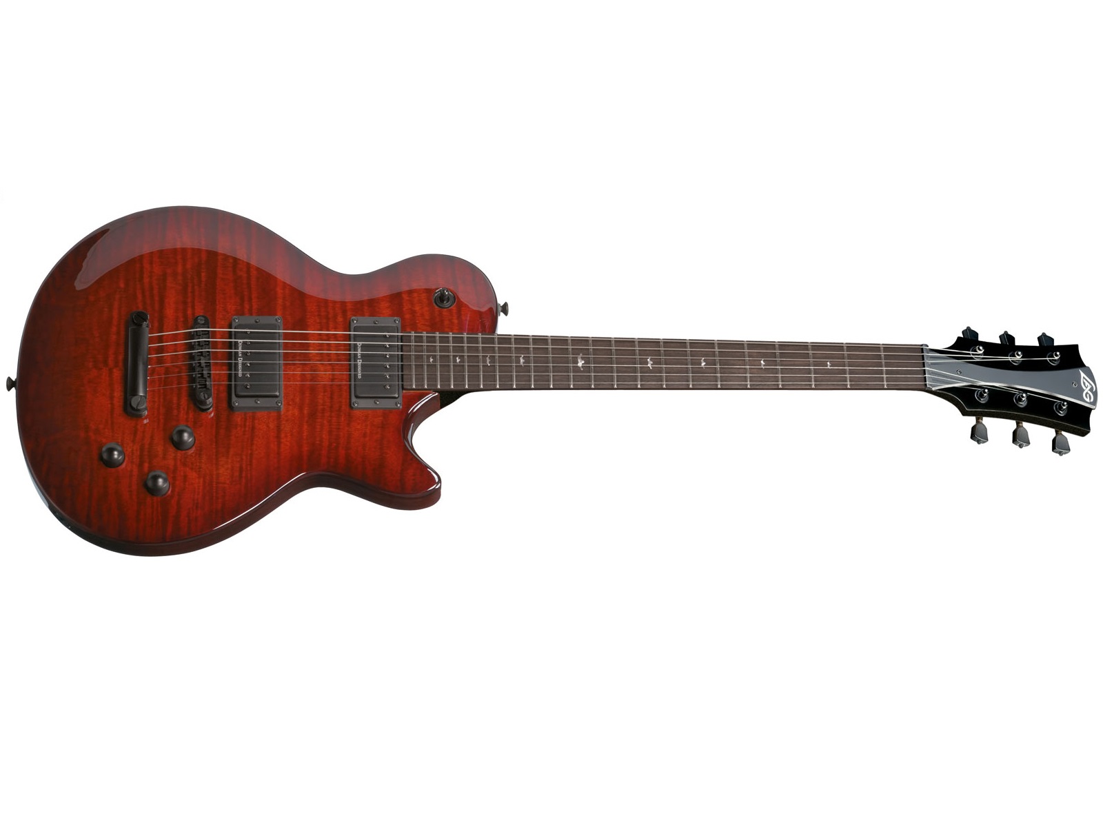 Lag Imperator 200 Ops Hh Ht Rw - Old Port Shadow - Guitare Électrique Single Cut - Variation 1