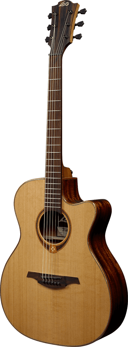 Lag T118ace Tramontane Auditorium Cw Cedre Khaya Bro - Naturel - Guitare Electro Acoustique - Variation 1