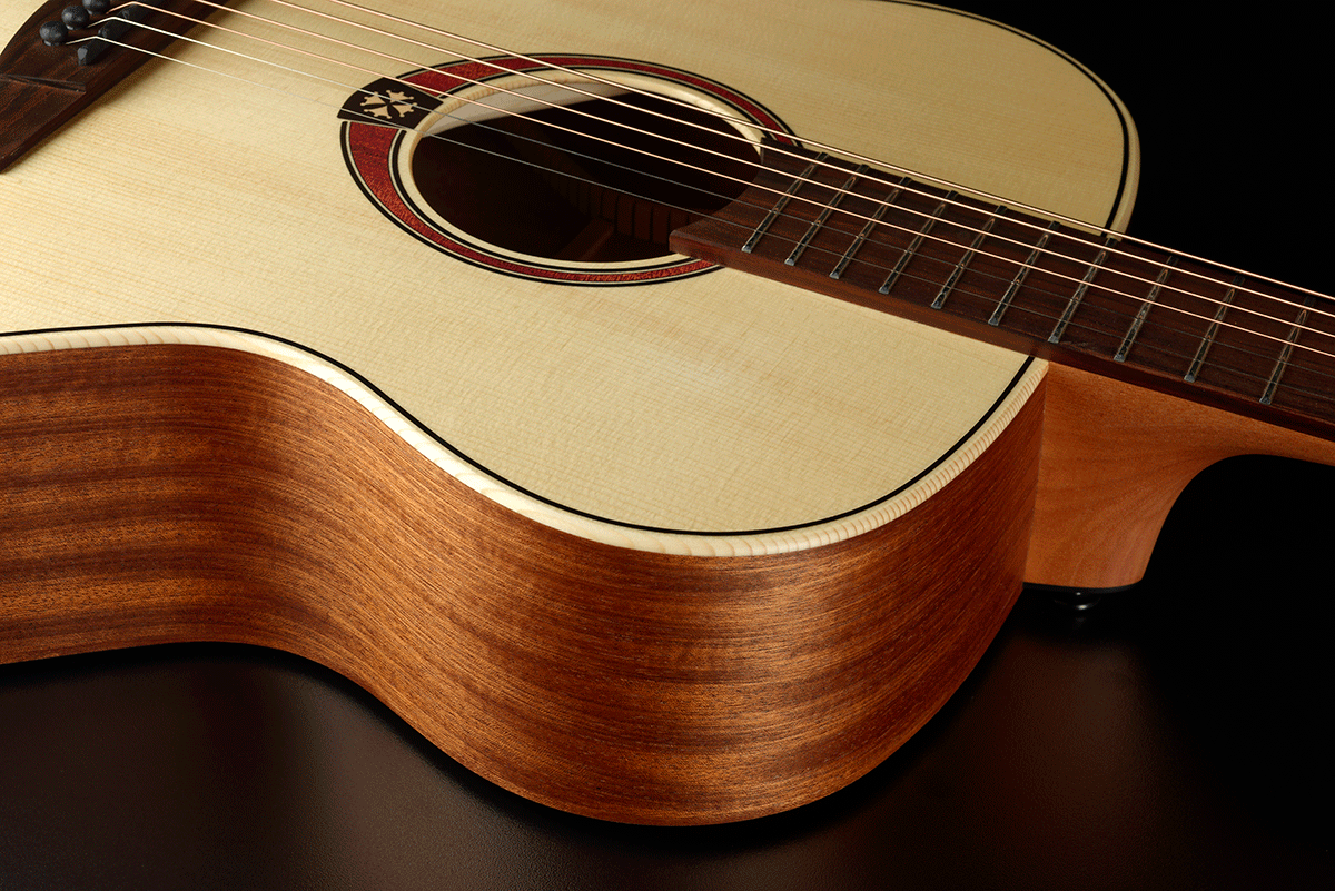 Lag T70a Tramontane Auditorium Epicea Acajou Bro - Naturel - Guitare Acoustique - Variation 6