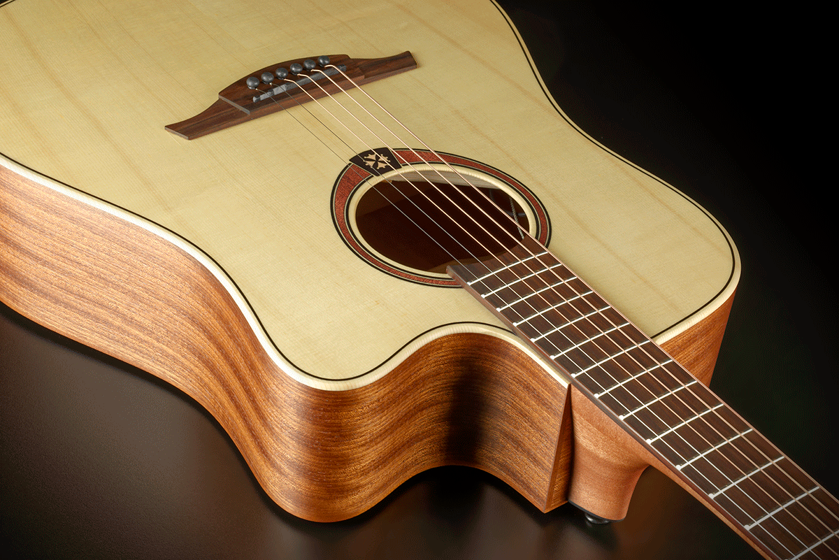 Lag T70dce Ii Tramontane Auditorium Cw Epicea Sapele Bro - Naturel Satin - Guitare Electro Acoustique - Variation 3