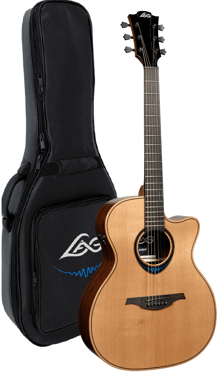 Lag Tbw2ace Bluewave 2 Auditorium Cw Cedre Palissandre Bkbr - Naturel - Guitare Electro Acoustique - Variation 5