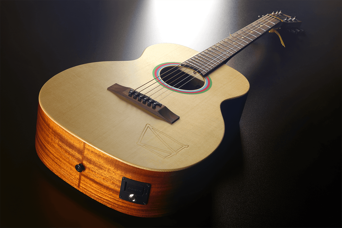 Lag Vianney Travel Signature Epicea Acajou - Natural Satin - Guitare Acoustique Voyage - Variation 2