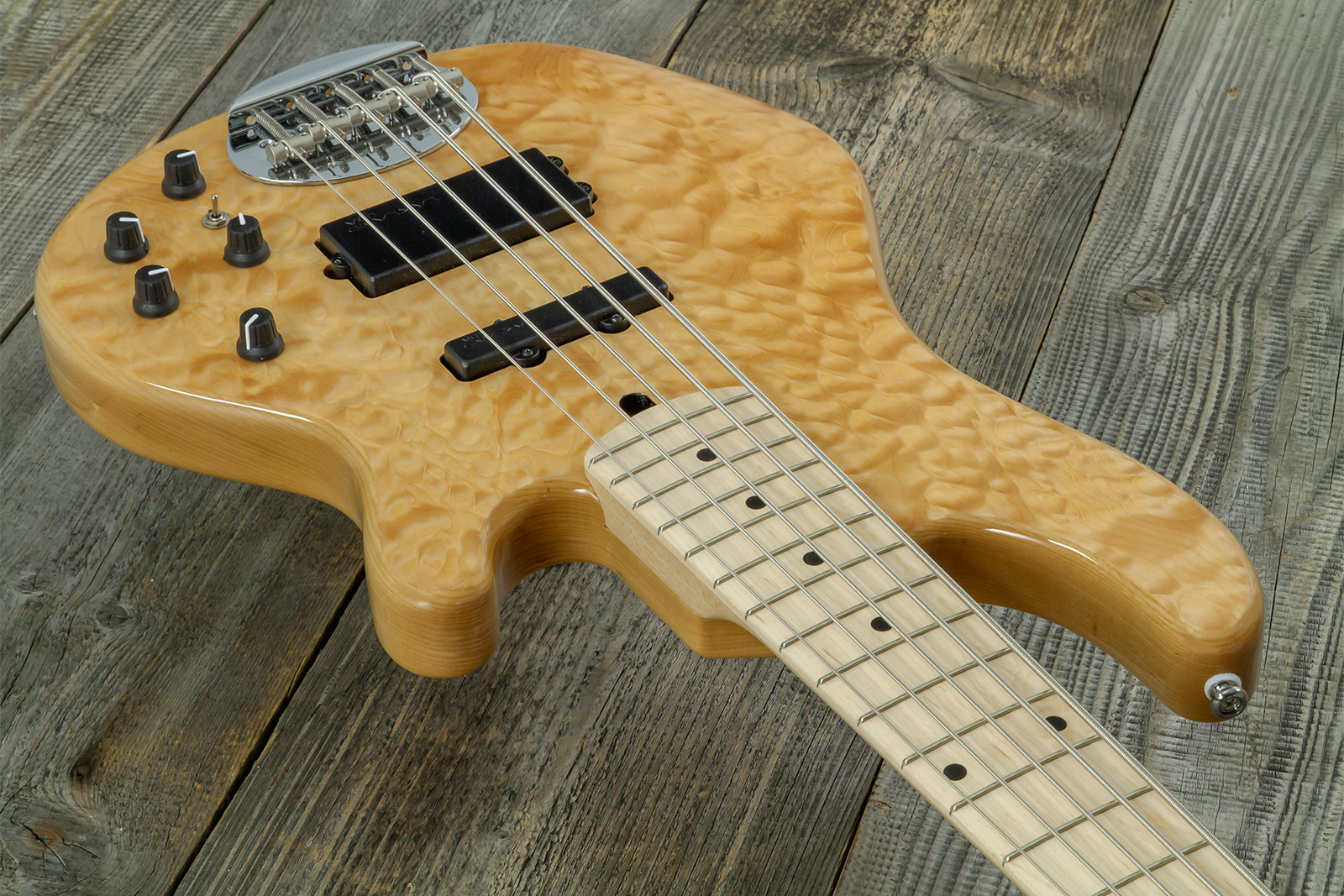 Lakland 55-02 Deluxe Qmt Skyline 5c Active Mn - Basse Électrique Solid Body - Variation 2