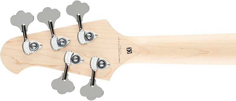 Lakland 55-02 Deluxe Qmt Skyline 5c Active Mn - Honey Burst Gloss - Basse Électrique Solid Body - Variation 3