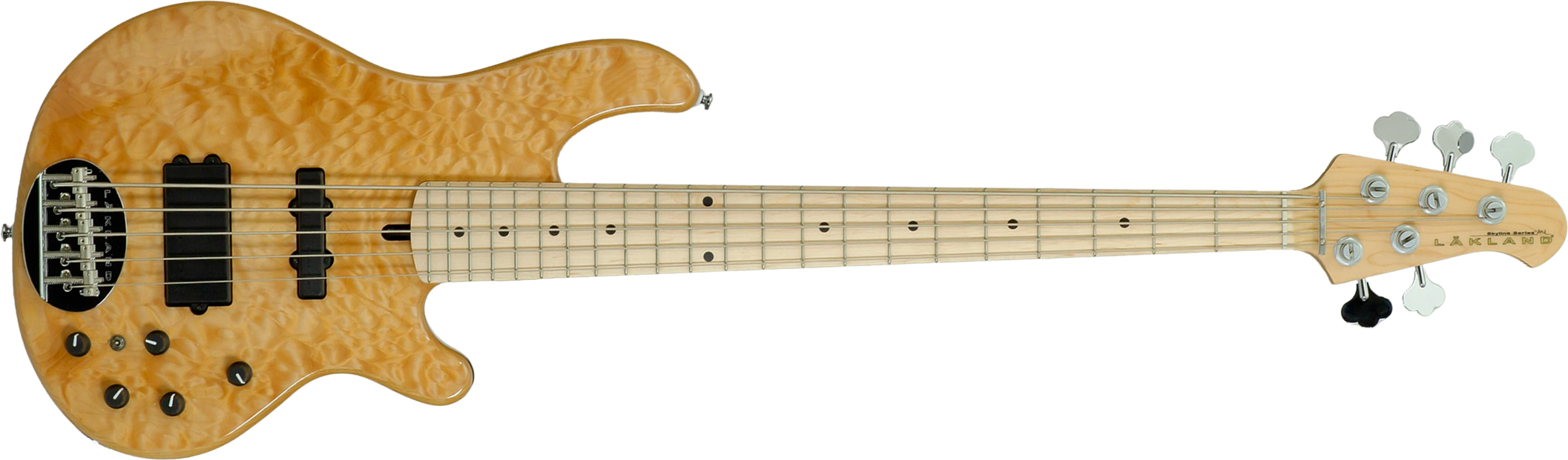 Lakland 55-02 Deluxe Qmt Skyline 5c Active Mn - Basse Électrique Solid Body - Main picture