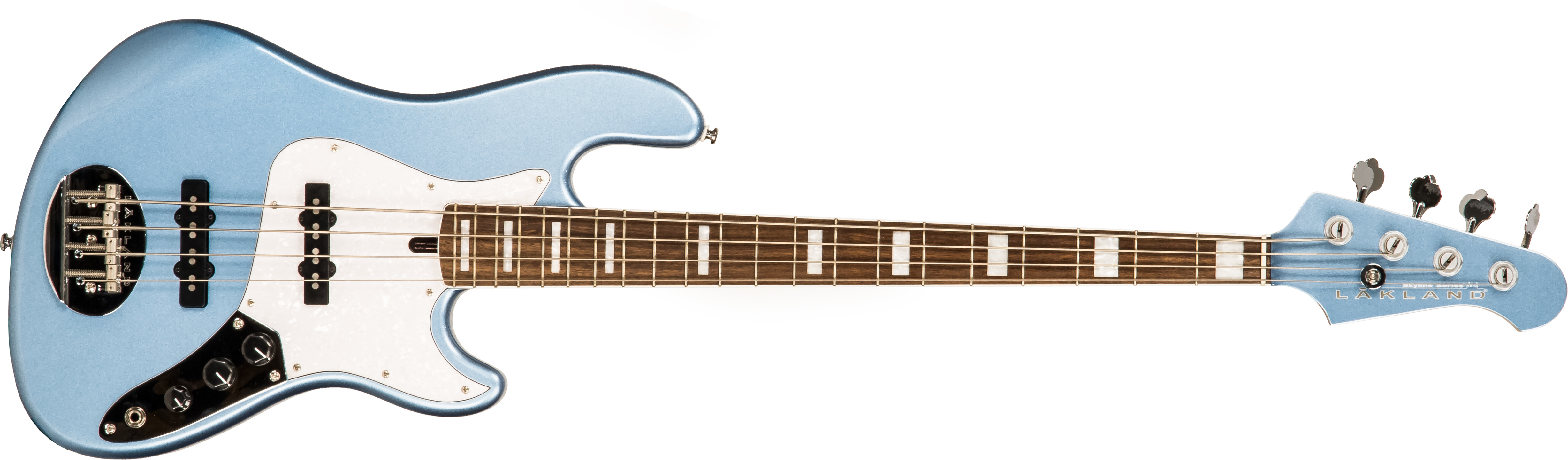 Lakland Darryl Jones Signature Dj4 Skyline Lau - Lake Placid Blue Metallic - Basse Électrique Solid Body - Main picture