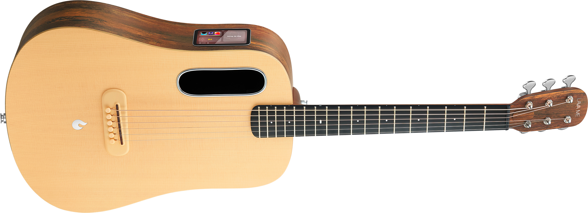 Lava Music Lava Me 4 Spruce 36 +lite Bag - Natural Hpl Woodgrain - Guitare Acoustique Voyage - Main picture