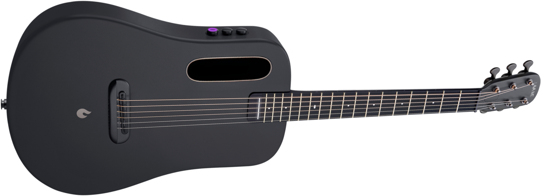 Lava Music Lava Me Air Carbon - Space Black - Guitare Folk - Main picture