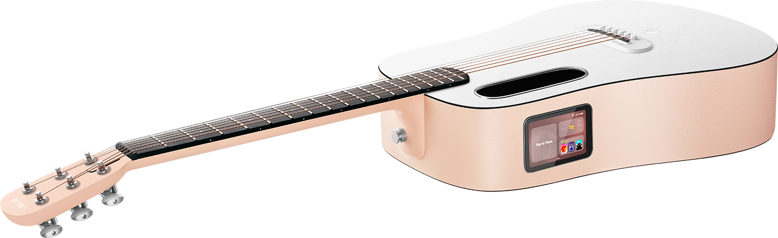 Lava Music Lava Me Play 36 +lite Bag - Light Peach / Frost White - Guitare Acoustique Voyage - Variation 1