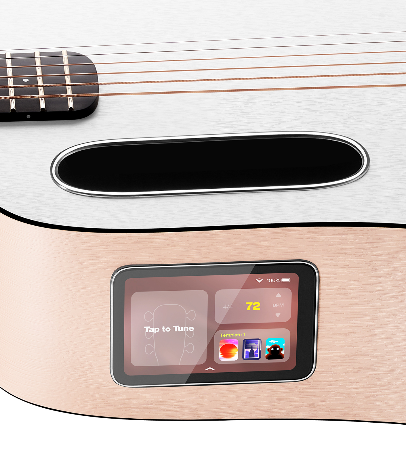 Lava Music Lava Me Play 36 +lite Bag - Light Peach / Frost White - Guitare Acoustique Voyage - Variation 4