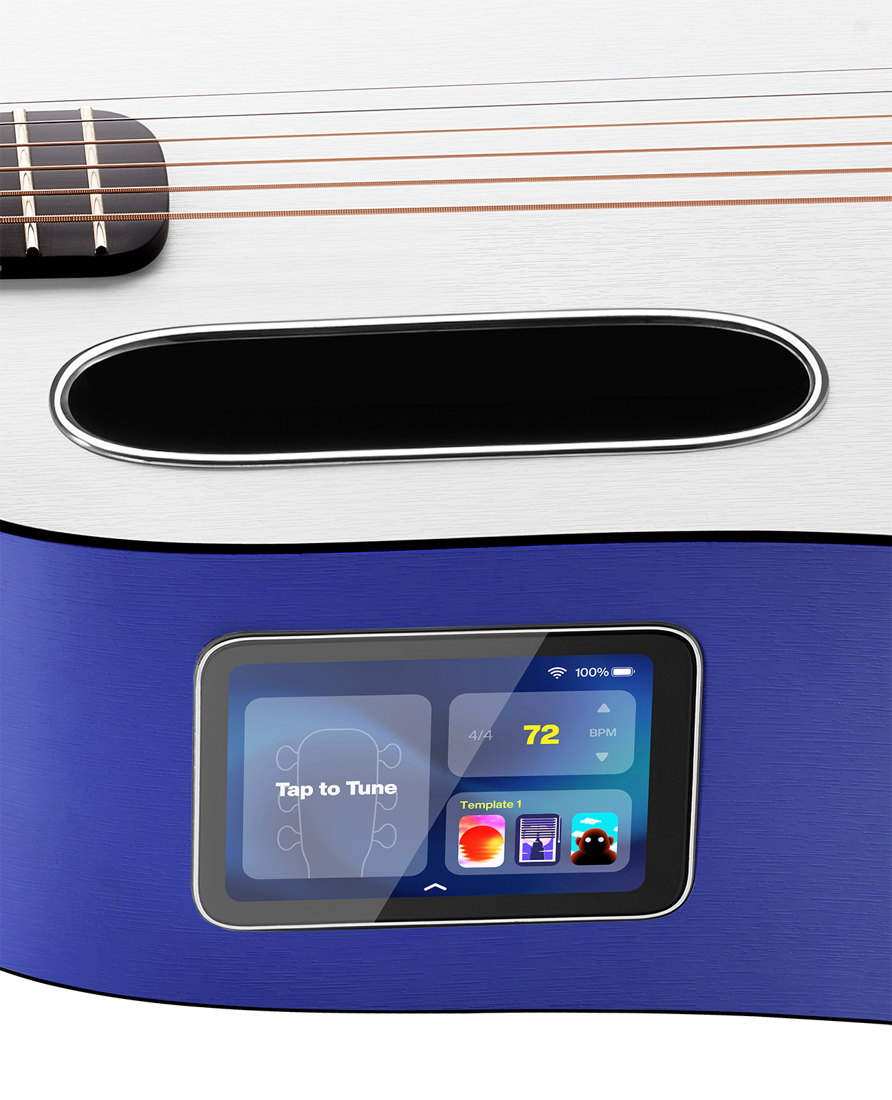 Lava Music Lava Me Play 36 +lite Bag - Deep Blue / Frost White - Guitare Acoustique Voyage - Variation 4