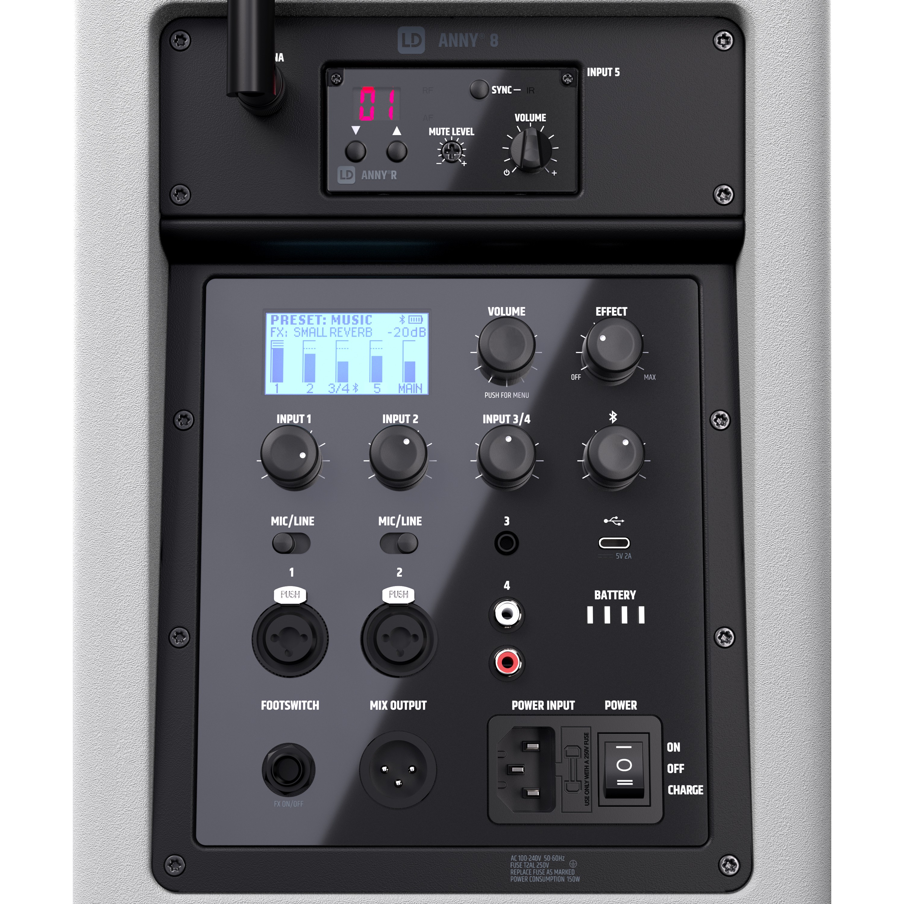 Ld Systems Anny 8 Hhd B8 W - Enceinte Sono Active - Variation 5