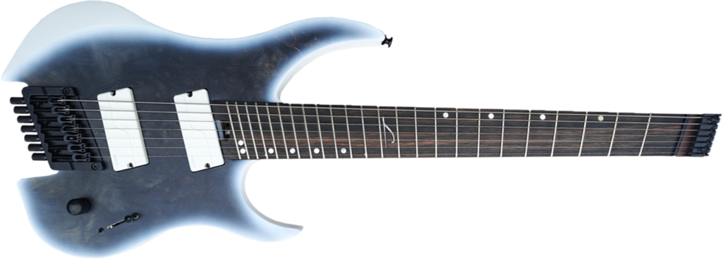 Legator Ghost G7fod Overdrive 7c Multiscale 2h Fishman Fluence Ht Eb - Black Ice - Guitare Électrique Multi-scale - Main picture