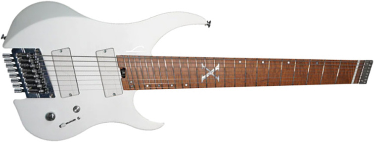 Legator Ghost G8a 10th Anniv. Jap 8c Multiscale 2h Fishman Fluence Modern Ht Mn - Alpine White - Guitare Électrique Multi-scale - Main picture