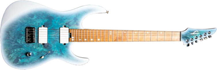 Legator Ninja N6od Overdrive Hh Fishman Fluence Ht Mn - Arctic Blue - Guitare Électrique MÉtal - Main picture