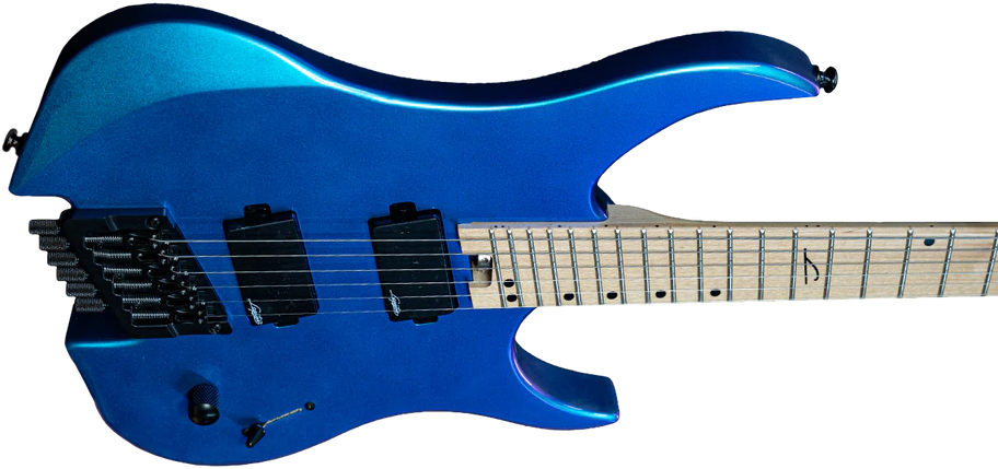 Legator Ghost G6fs Multiscale 2h Ht Mn - Blue Color Shift - Guitare Électrique Multi-scale - Variation 2