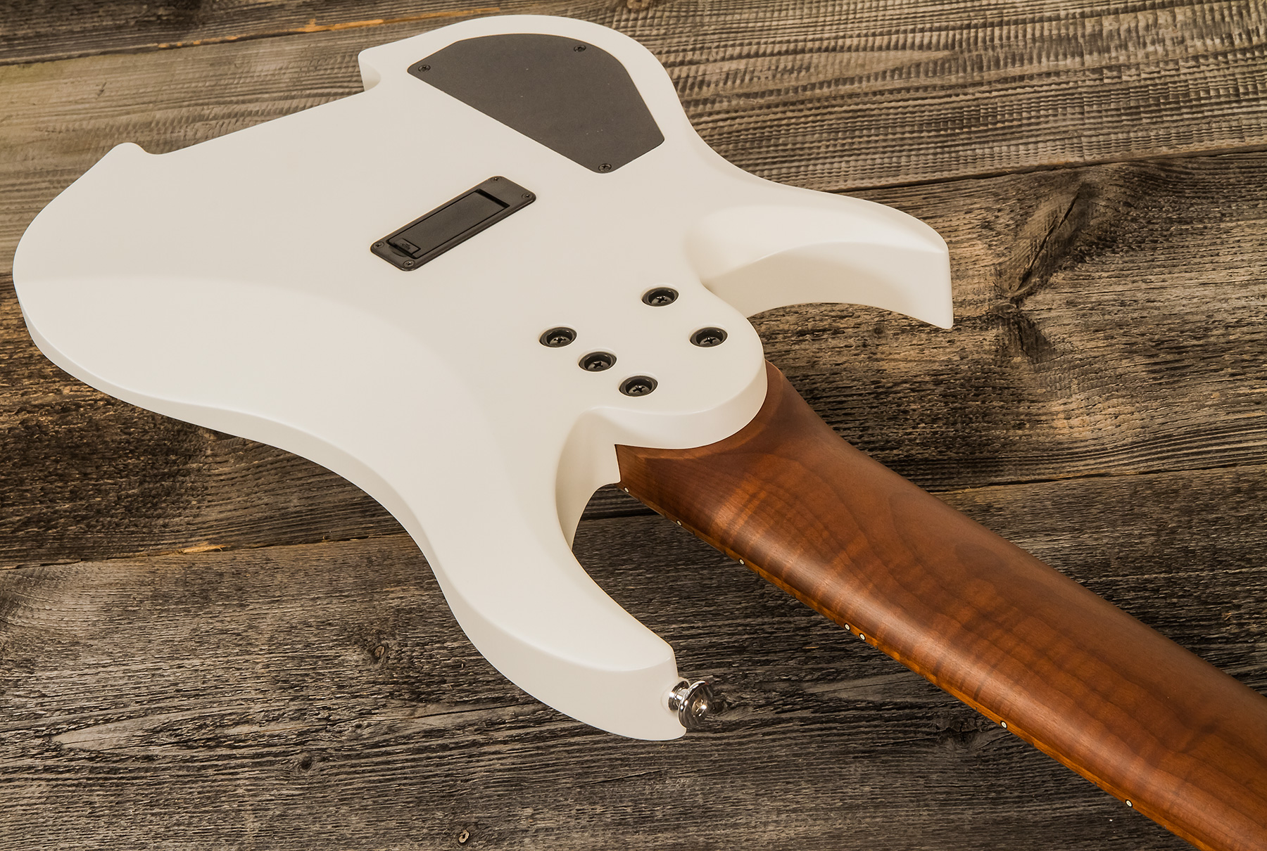 Legator Ghost G8a 10th Anniv. Jap 8c Multiscale 2h Fishman Fluence Modern Ht Mn - Alpine White - Guitare Électrique Multi-scale - Variation 2