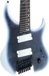 Guitare électrique multi-scale Legator Ghost Overdrive G7FOD - Black ice