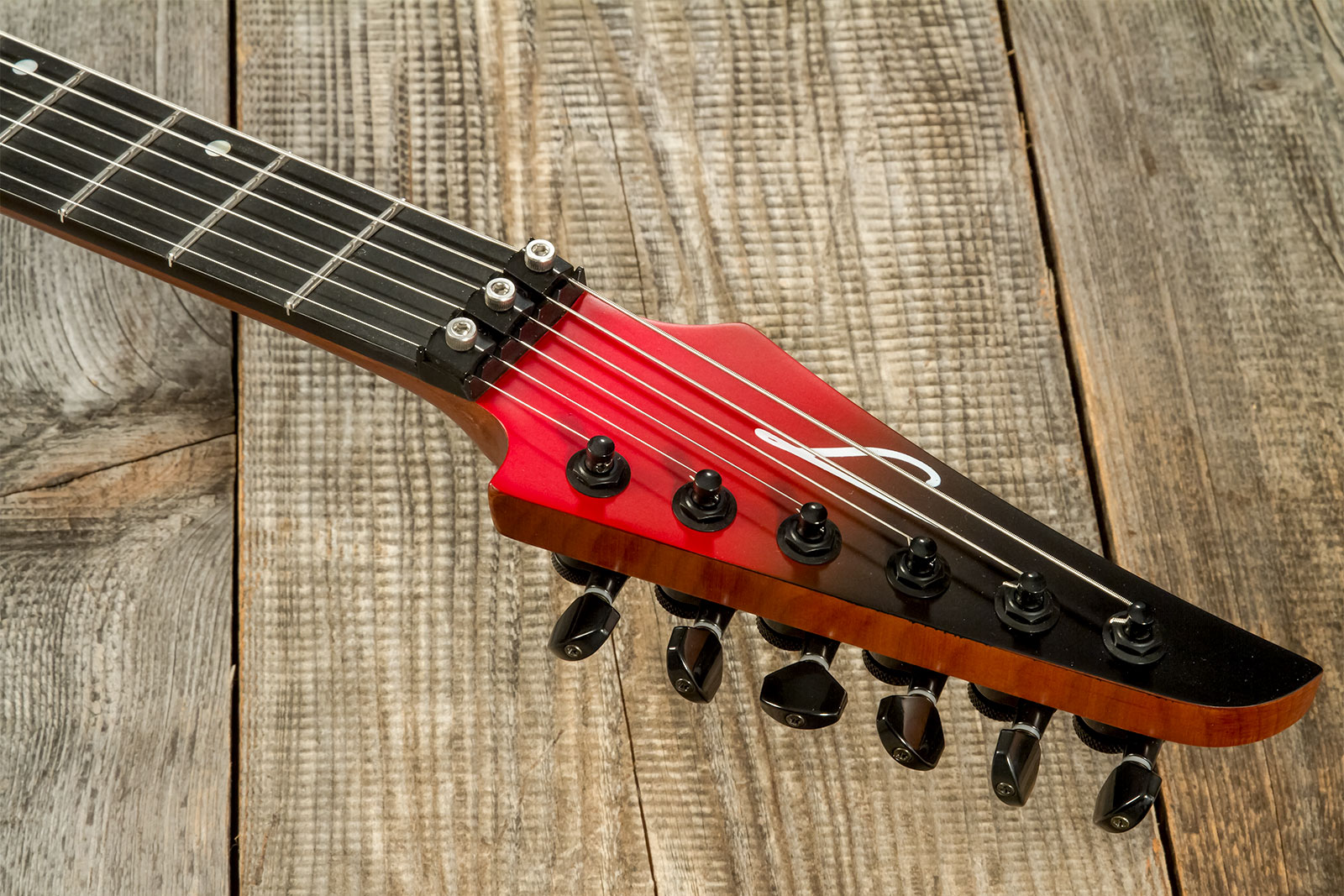Legator Ninja N6fr 2h Fishman Fluence Modern Fr Eb - Crimson - Guitare Électrique MÉtal - Variation 6