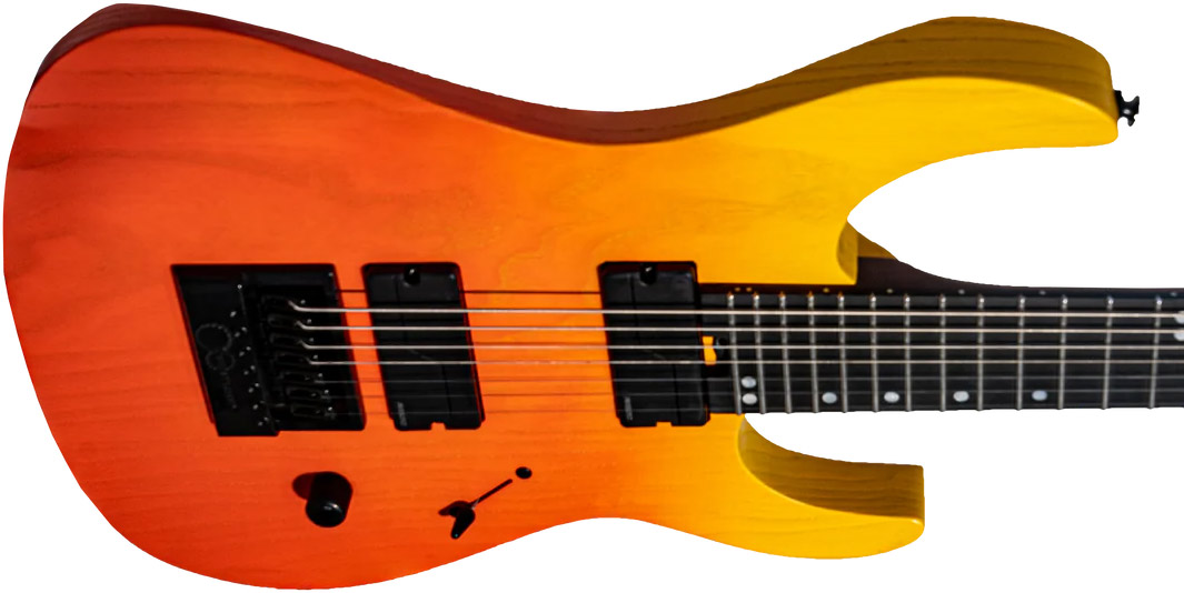 Legator Ninja N7ep Performance 7c 2h Fishman Fluence Modern Ht Ric - Cali Sunset - Guitare Électrique 7 Cordes - Variation 2