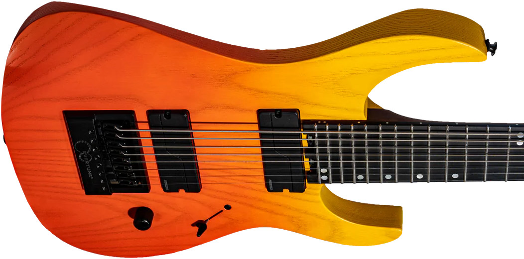 Legator Ninja N8ep Performance 8c 2h Fishman Fluence Modern Ht Ric - Cali Sunset - Guitare Électrique Baryton - Variation 2