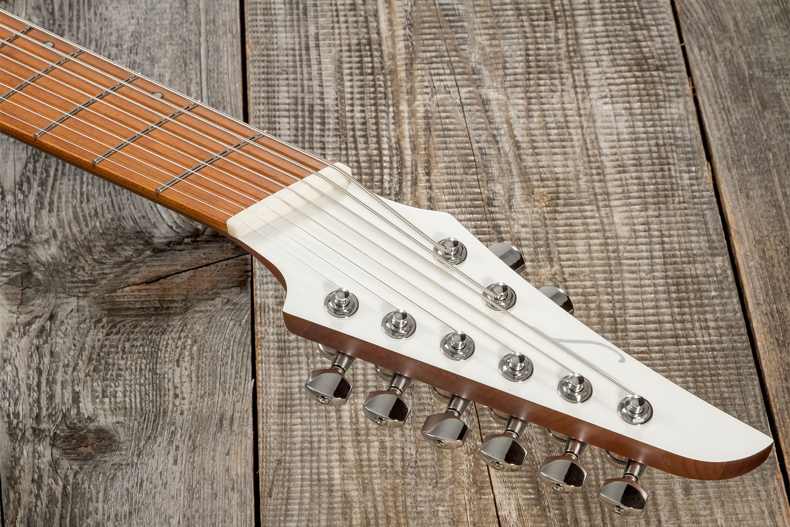 Legator Ninja N8xa 10th Anniversary Jap 8c Multiscale 2h Fishman Fluence Modern Ht Mn - Alpine White - Guitare Électrique Multi-scale - Variation 7